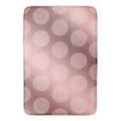 Elegant Roos Goud Girly Mandala Patroon Badmat (Voorkant Verticaal)
