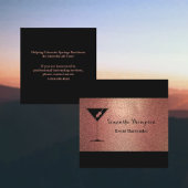 Elegant Roos Goud Glitter Bartender Visitekaartje