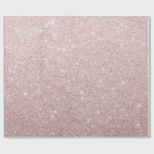 elegant roos goud glitter cadeaupapier (Vlak)