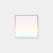 Elegant roos goud glitter confetti stippen gradiën post-it® notes (Voorkant)