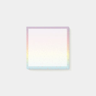 Elegant roos goud glitter confetti stippen gradiën post-it® notes