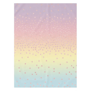 Elegant roos goud glitter confetti stippen gradiën tafelkleed