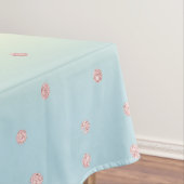 Elegant roos goud glitter confetti stippen gradiën tafelkleed (Voorbeeld)