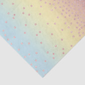 Elegant roos goud glitter confetti stippen gradiën tissuepapier (Detail)