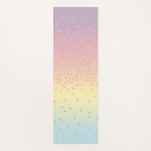 Elegant roos goud glitter confetti stippen gradiën yogamat (Voorkant)