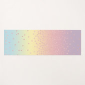 Elegant roos goud glitter confetti stippen gradiën yogamat (Voorkant (horizontaal))