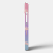 Elegant roos goud glitter gradiënt palmpatroon Case-Mate iPhone case (Achterkant / Links)