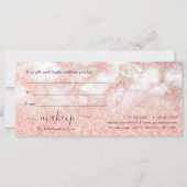 Elegant roos goud glitter make-up artiest (Achterkant)