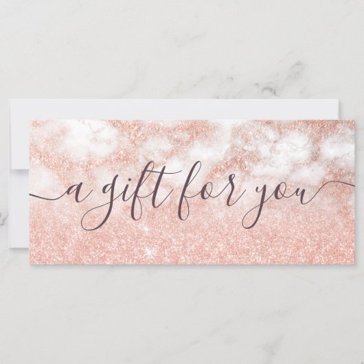 Elegant roos goud glitter make-up artiest (Voorkant)