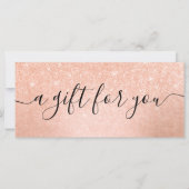 Elegant roos goud glitter make-up artiest (Voorkant)