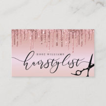 Elegant roos goud glitter scissers haarstylist squ