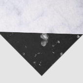 Elegant roos goud glitter witte zwarte marmer tissuepapier (Detail)