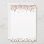 Elegant Roos Goud Glitters Wit Bachelorette Kaart (Achterkant)