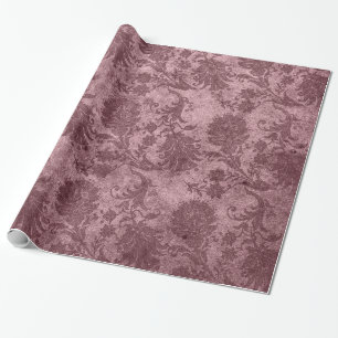 Elegant roos goud koninklijk demaspatroon cadeaupapier
