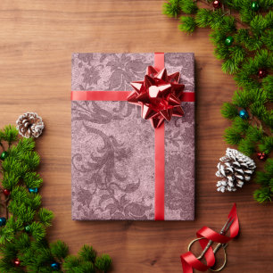Elegant roos goud koninklijk demaspatroon cadeaupapier