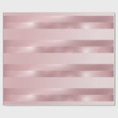 Elegant Roos Goud Metallic Look Modern Sjabloon Cadeaupapier (Vlak)