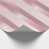 Elegant Roos Goud Metallic Look Modern Sjabloon Cadeaupapier (Hoek)