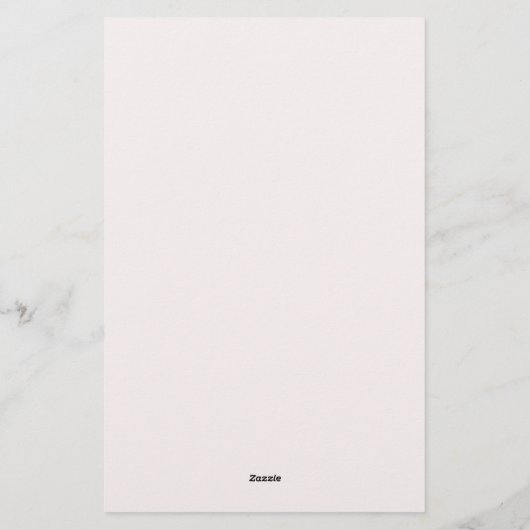 Elegant Roos Goud Modern Monogram Classic Custom Briefpapier (Achterkant)