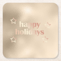 Elegant roos goud Prettige feestdagen kerst