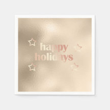 Elegant roos goud Prettige feestdagen kerst