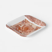 Elegant Roos Goud Roos Glitter Papier Bord (Gebogen)