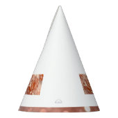 Elegant Roos Goud Roos Glitter Party Pet Feesthoedjes (Links)