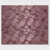 Elegant roos goud royal damask floral cadeaupapier (Vlak)