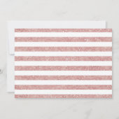 Elegant Roos Goud Wit Foto 50e Verjaardag Kaart (Achterkant)