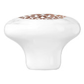 Elegant roos goud witte marmer ananas keramische knop (Zijkant)