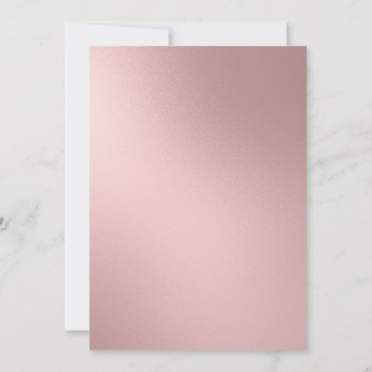 Elegant Roos Goud Zilver String Lights Quinceañera Kaart (Achterkant)