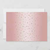 Elegant Roos Goud Zwart Foto 50e Verjaardag Kaart (Achterkant)