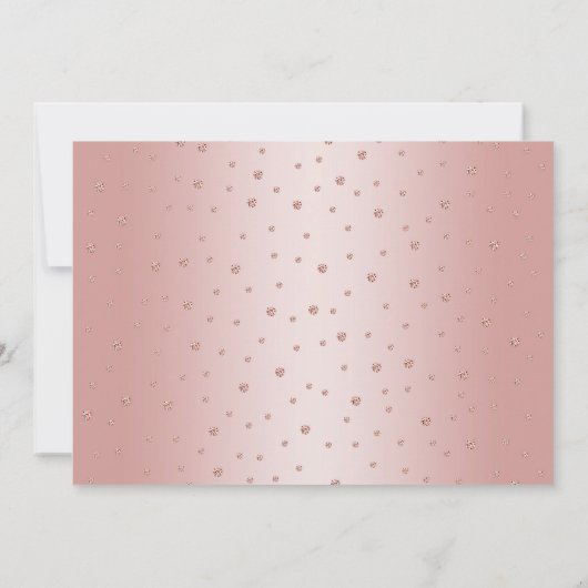 Elegant Roos Goud Zwart Foto 50e Verjaardag Kaart (Achterkant)