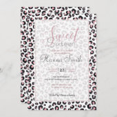 Elegant Roos Goud Zwart Luipaard Patroon (Voorkant / Achterkant)