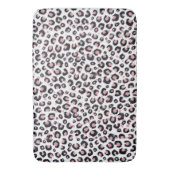 Elegant Roos Goud Zwart Luipaard Patroon Badmat (Voorkant Verticaal)