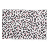 Elegant Roos Goud Zwart Luipaard Patroon Kussensloop (Achterkant)