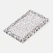 Elegant Roos Goud Zwart Luipaard Patroon Post-it® Notes (Schuin)