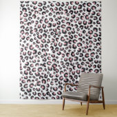Elegant Roos Goud Zwart Luipaard Patroon Wandkleed (In situ)