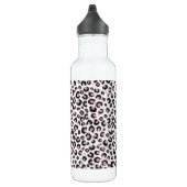 Elegant Roos Goud Zwart Luipaard Patroon Waterfles (Rechts)