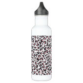 Elegant Roos Goud Zwart Luipaard Patroon Waterfles (Links)