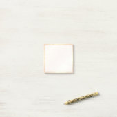 Elegant  roos goud & zwart roze geometrisch post-it® notes (Op bureau)