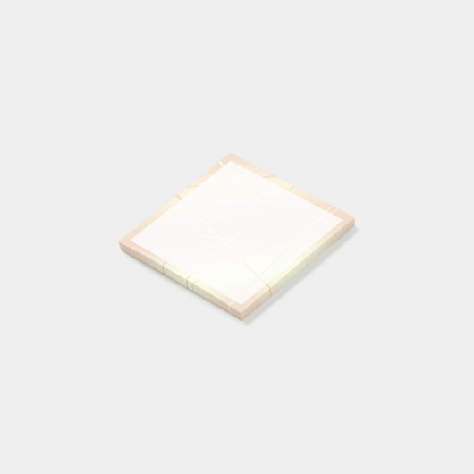 Elegant  roos goud & zwart roze geometrisch post-it® notes (Schuin)