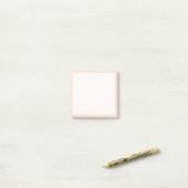 Elegant  roos goud & zwart roze geometrisch post-it® notes (Op bureau)