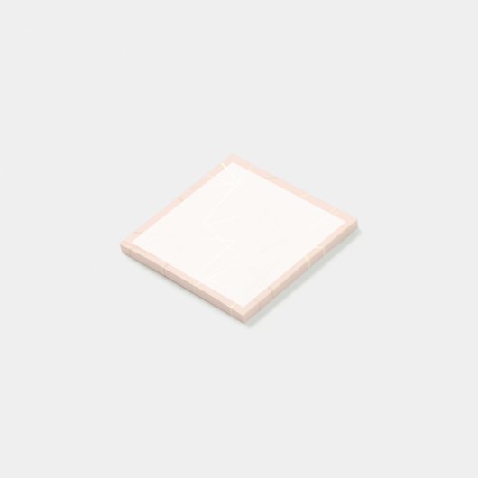 Elegant  roos goud & zwart roze geometrisch post-it® notes (Schuin)
