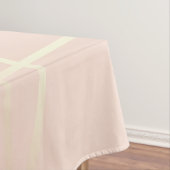 Elegant roos goud & zwart roze geometrisch tafelkleed (Voorbeeld)