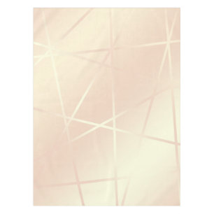 Elegant roos goud & zwart roze geometrisch tafelkleed