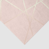 Elegant roos goud & zwart roze geometrisch tissuepapier (Detail)