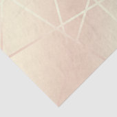 Elegant  roos goud & zwart roze geometrisch tissuepapier (Detail)