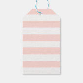 Elegant roos goudananas & roze streep cadeaulabel (Achterkant)