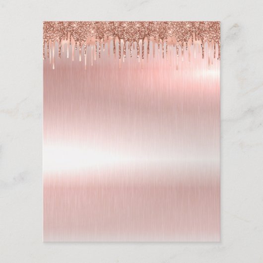 Elegant roos goudblanco flyer (Voorkant)