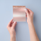 Elegant roos goudblanco flyer (Hand)